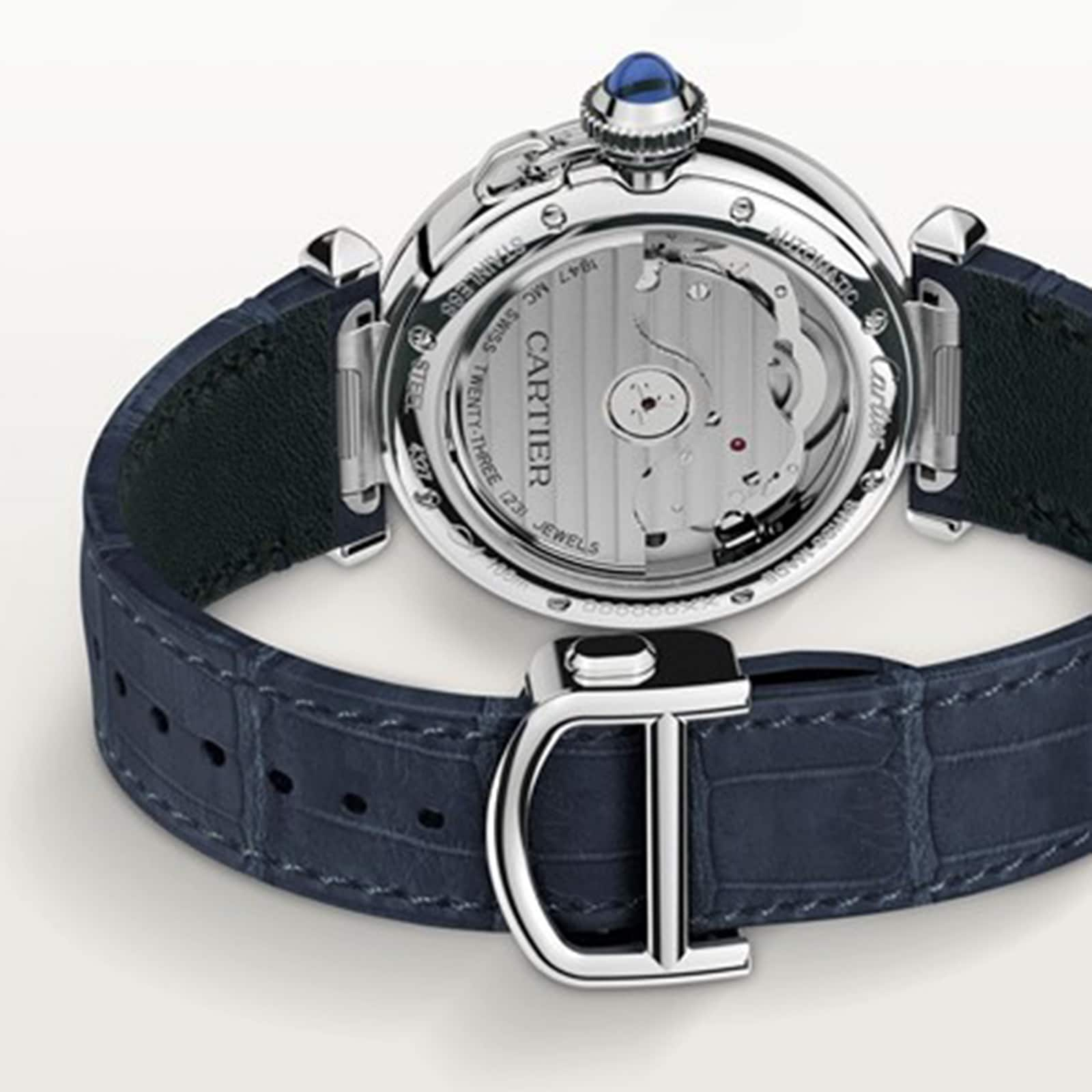 Cartier watch hotsell leather strap