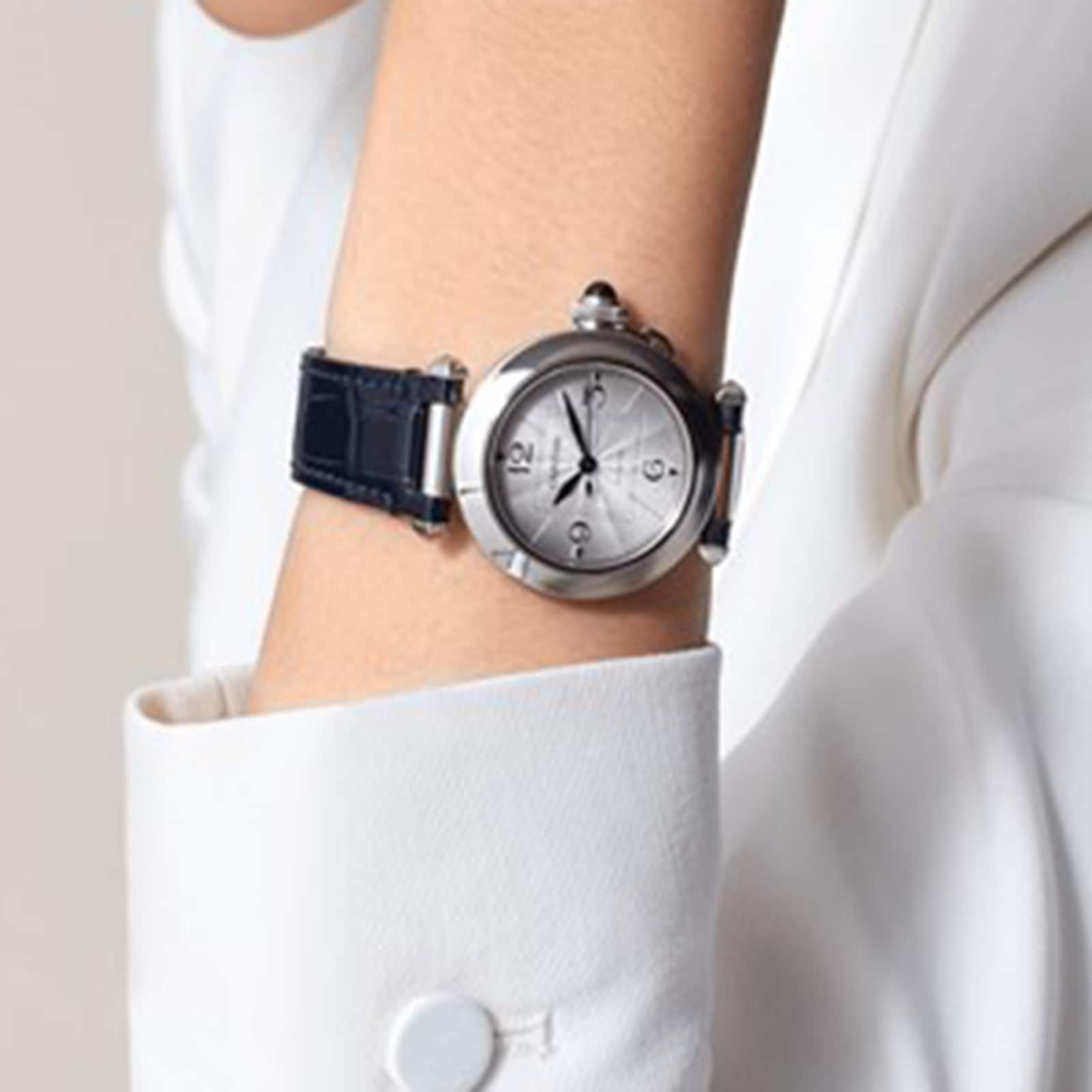 Cartier Pasha De Cartier Watch 35mm, Automatic Movement, Steel, 2 Interchangeable Leather Straps Cartier Pasha De Cartier Watch 35mm, Automatic Movement, Steel, 2 Interchangeable Leather Straps
