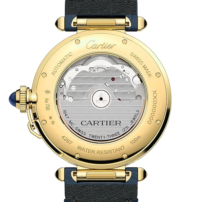 Cartier Pasha De Cartier Watch 41mm, Automatic Movement, Yellow Gold, 2 Interchangeable Leather Straps