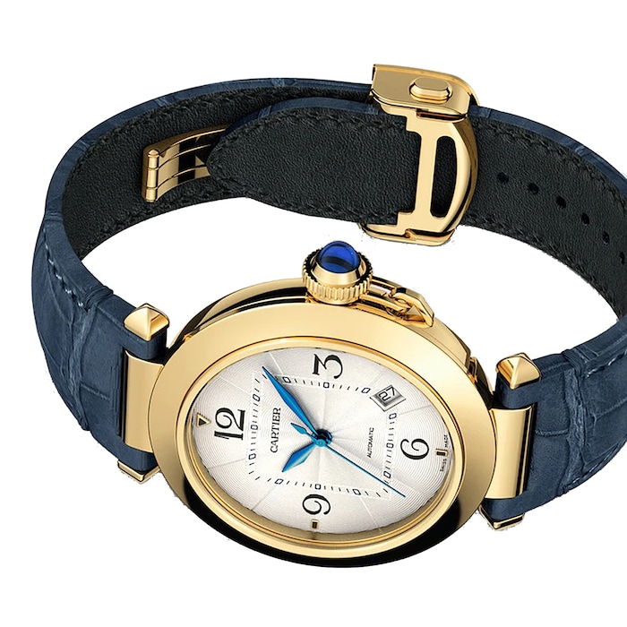 Cartier Pasha De Cartier Watch 41mm, Automatic Movement, Yellow Gold, 2 Interchangeable Leather Straps