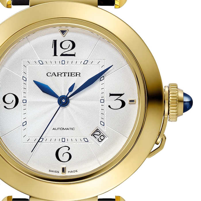 Cartier Pasha De Cartier Watch 41mm, Automatic Movement, Yellow Gold, 2 Interchangeable Leather Straps