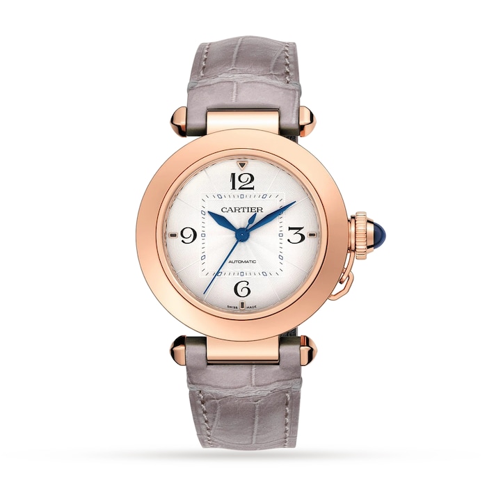 Cartier Pasha De Cartier Watch 35mm, Automatic Movement, Pink Gold, 2 Interchangeable Leather Straps