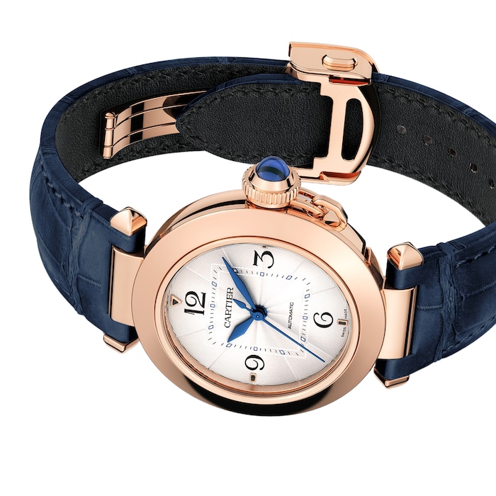 Cartier Pasha De Cartier Watch 35mm, Automatic Movement, Rose Gold, 2 Interchangeable Leather Straps