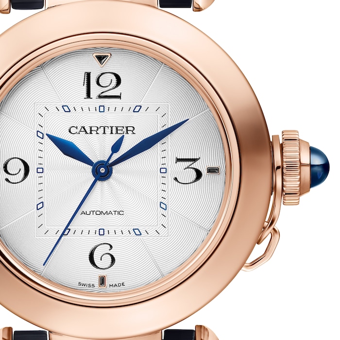 Cartier Pasha De Cartier Watch 35mm, Automatic Movement, Rose Gold, 2 Interchangeable Leather Straps