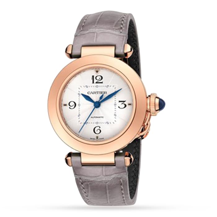 Cartier Pasha De Cartier Watch 35mm, Automatic Movement, Rose Gold, 2 Interchangeable Leather Straps