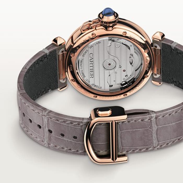 Cartier Pasha De Cartier Watch 35mm, Automatic Movement, Pink Gold, 2 Interchangeable Leather Straps
