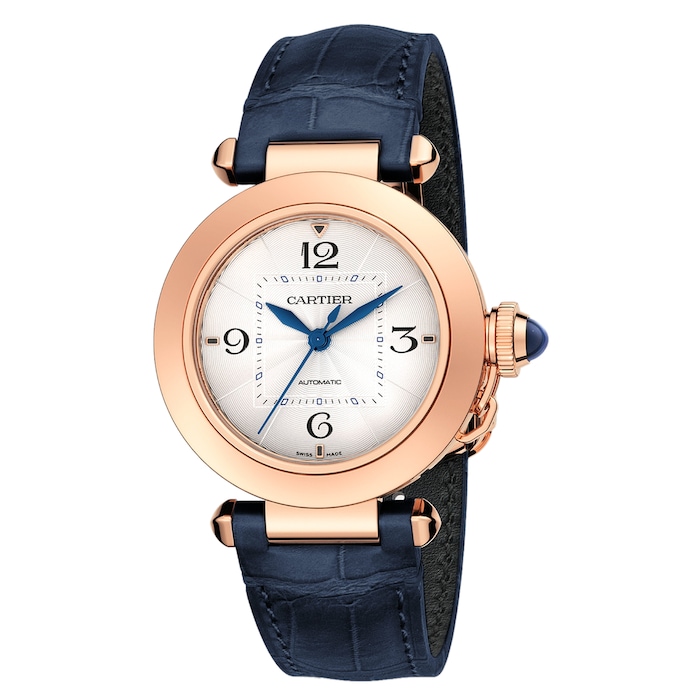 Cartier Pasha De Cartier Watch 35mm, Automatic Movement, Rose Gold, 2 Interchangeable Leather Straps