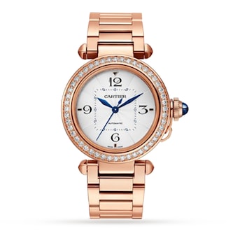 Cartier Pasha De Cartier Watch 35mm, Automatic Movement, Rose Gold, Diamonds, Interchangeable Metal And Leather Straps Cartier Pasha De Cartier Watch 35mm, Automatic Movement, Rose Gold, Diamonds, Interchangeable Metal And Leather Straps
