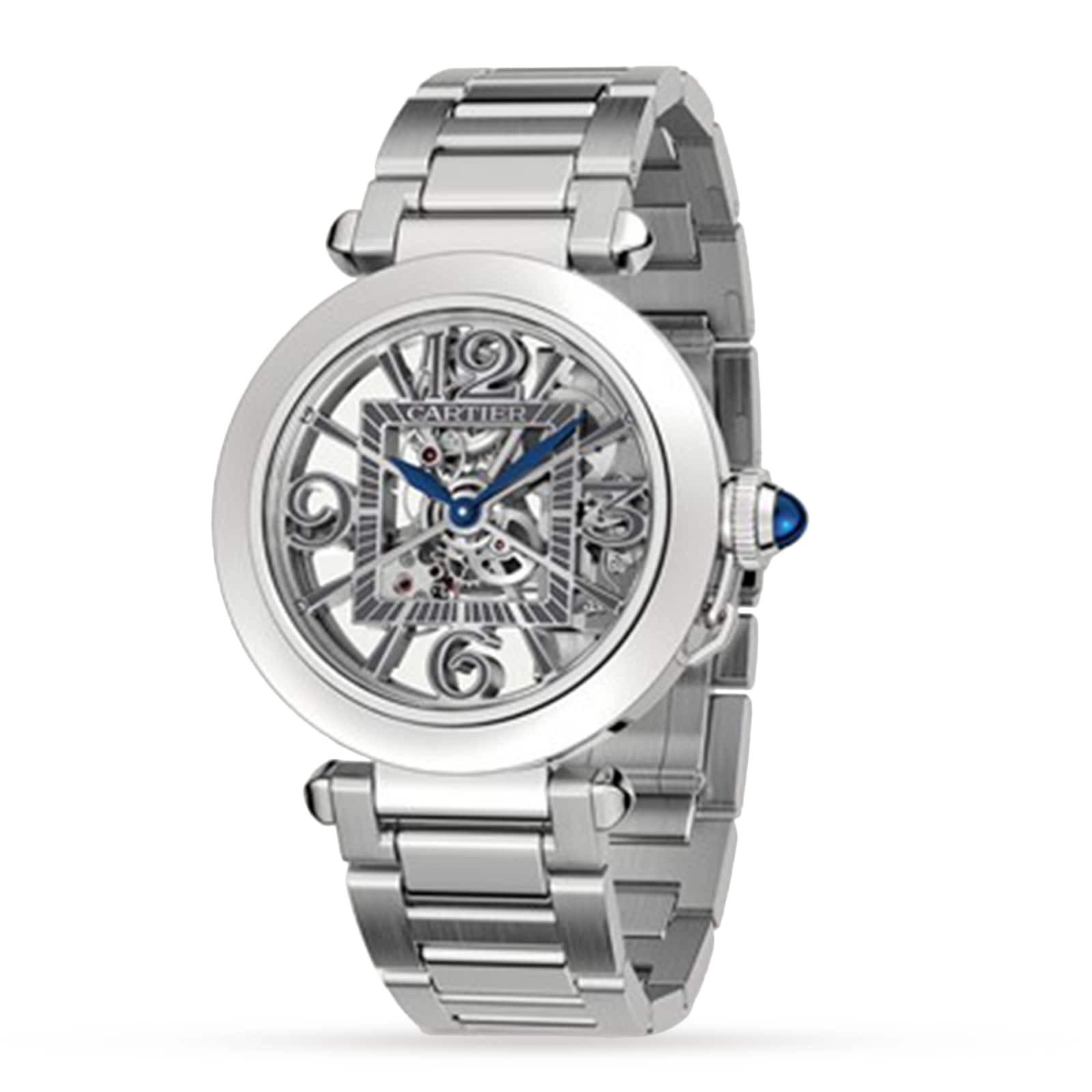 Cartier Pasha De Cartier Watch 41mm, Automatic Movement, Steel, Interchangeable Metal And Leather Straps Cartier Pasha De Cartier Watch 41mm, Automatic Movement, Steel, Interchangeable Metal And Leather Straps