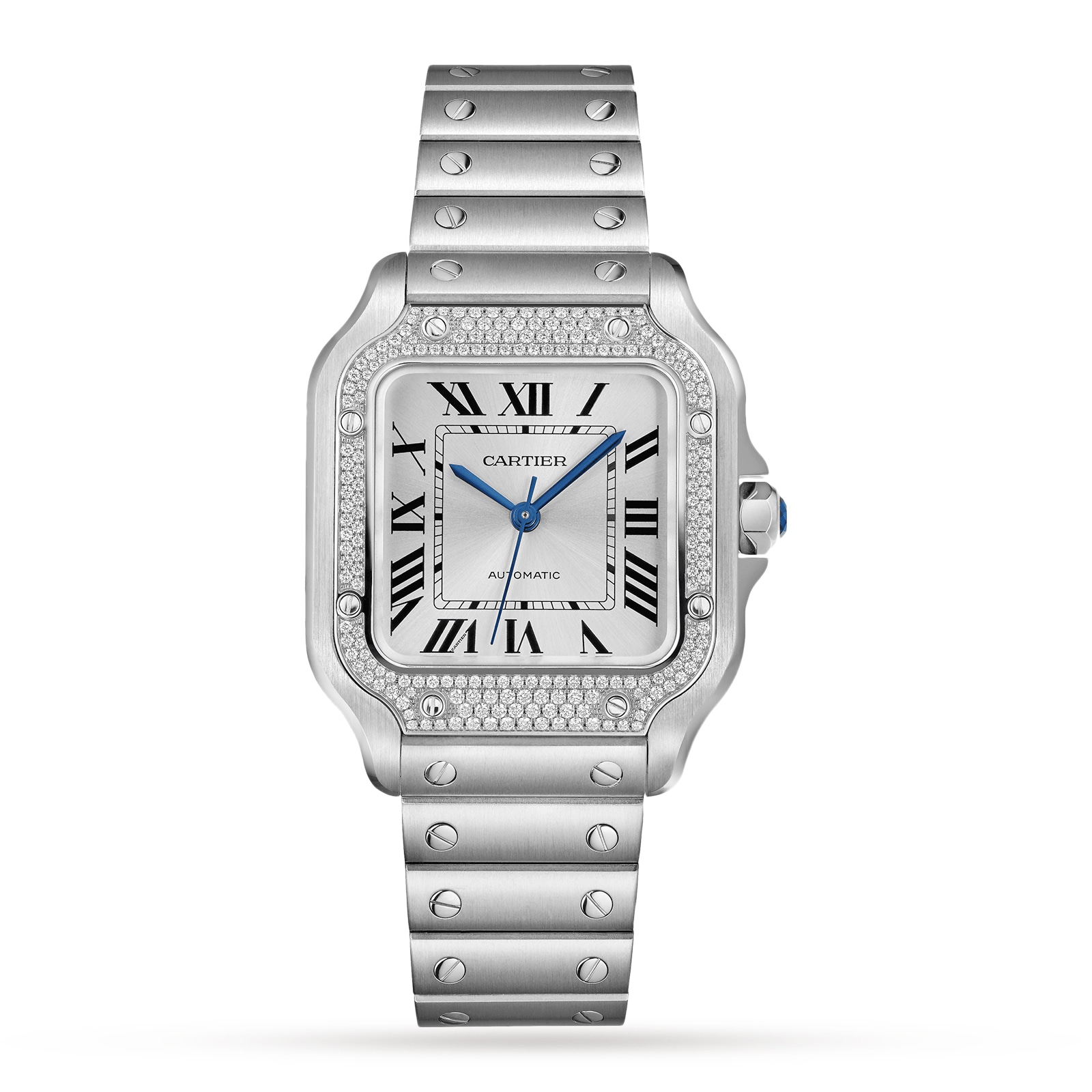 Cartier Santos De Cartier Watch Medium Model, Automatic, Steel ...