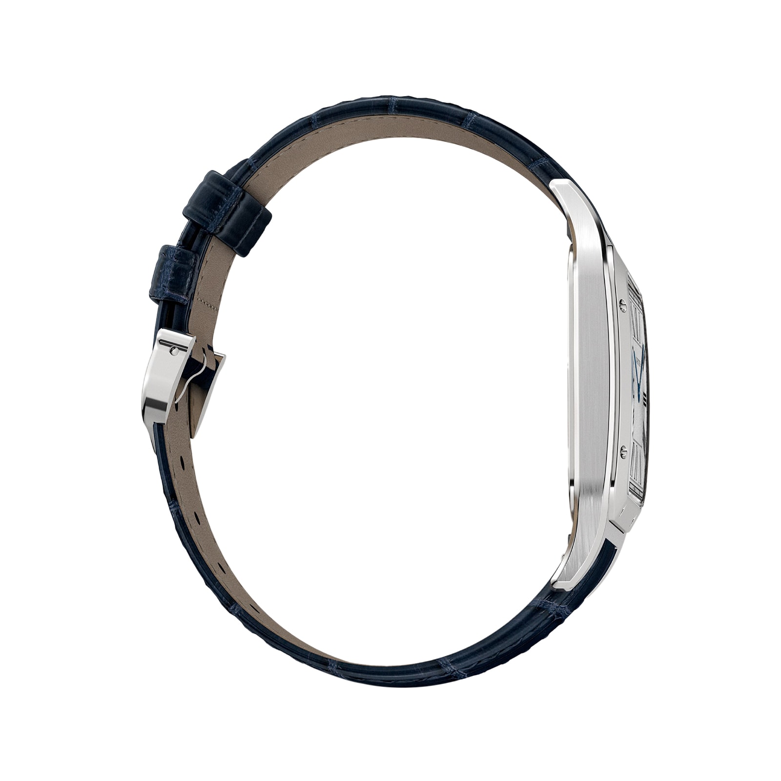 Cartier Santos-Dumont Watch Extra-Large Model, Hand-Wound Mechanical Movement, Steel, Leather Cartier Santos-Dumont Watch Extra-Large Model, Hand-Wound Mechanical Movement, Steel, Leather