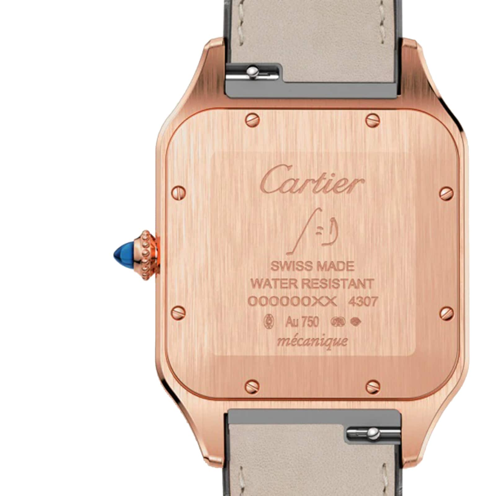 Cartier santos dumont online rose gold