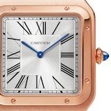 Cartier Santos-Dumont Watch Extra-Large Model, Rose Gold, Leather Strap