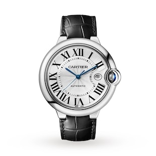 Cartier Ballon Bleu De Cartier Watch, 42mm, Steel, Leather