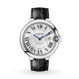 Cartier Ballon Bleu De Cartier Watch, 42mm, Steel, Leather