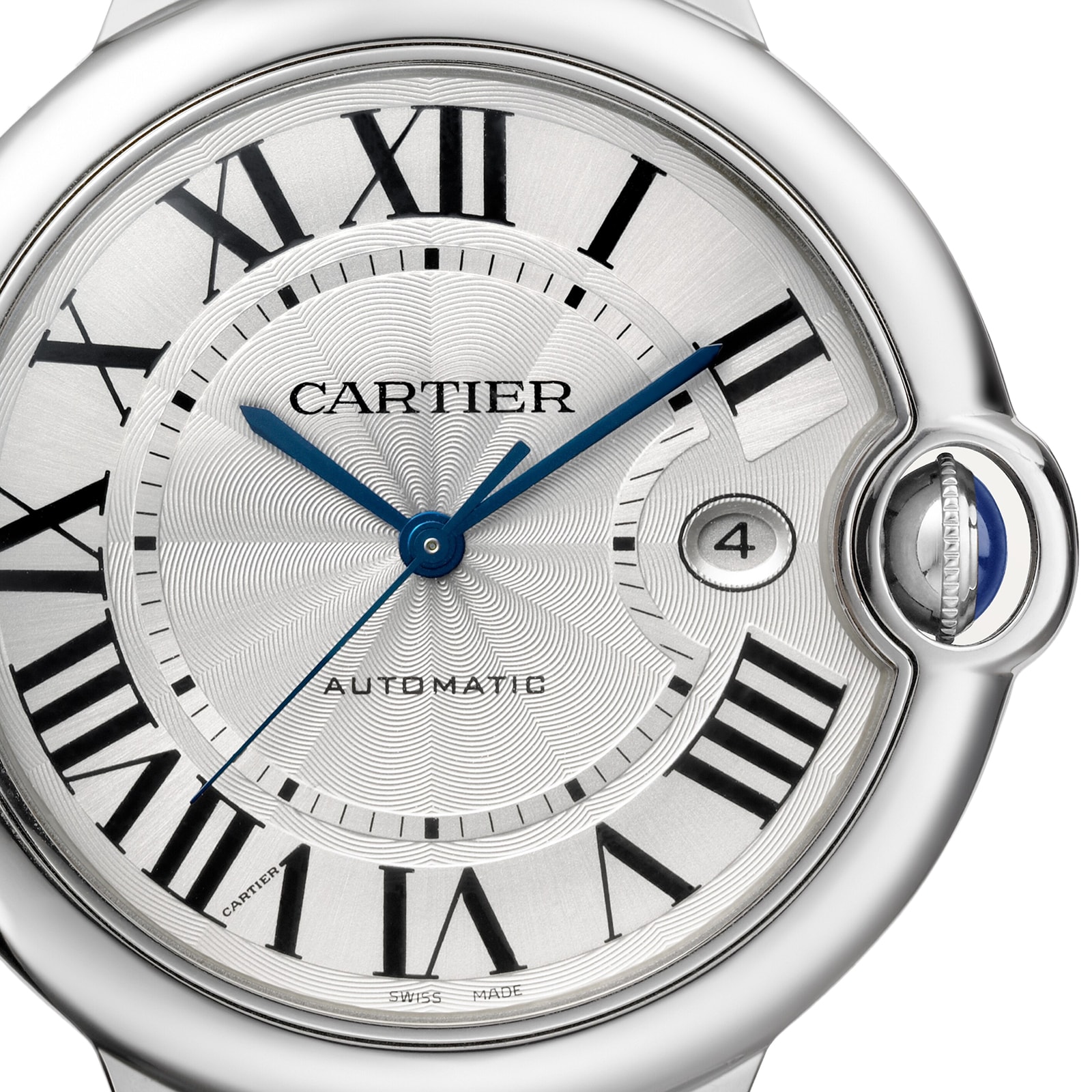 Cartier Ballon Bleu De Cartier Watch, 42mm, Steel, Leather Cartier Ballon Bleu De Cartier Watch, 42mm, Steel, Leather