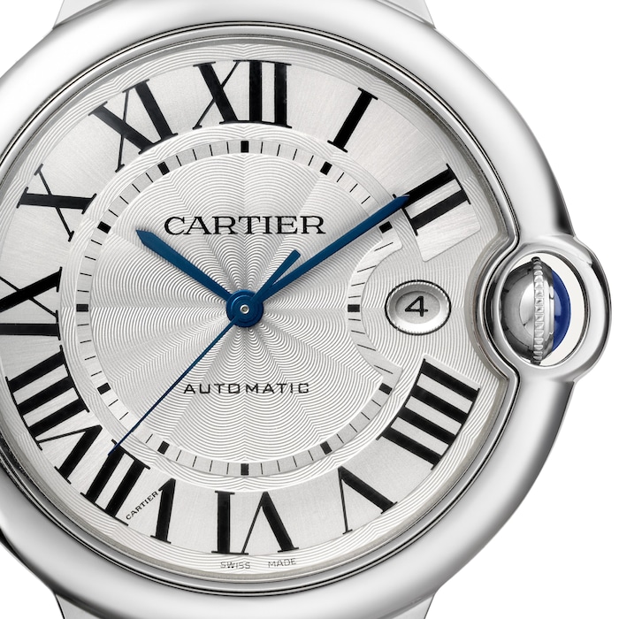 Cartier Ballon Bleu De Cartier Watch, 42mm, Steel, Leather