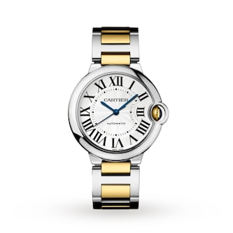 Cartier Ballon Bleu De Cartier Watch 36mm, Automatic Movement, Yellow Gold, Steel