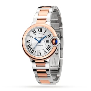 Cartier Ballon Bleu De Cartier Watch, 33mm, Mechanical Movement With Automatic Winding, Steel, Rose Gold