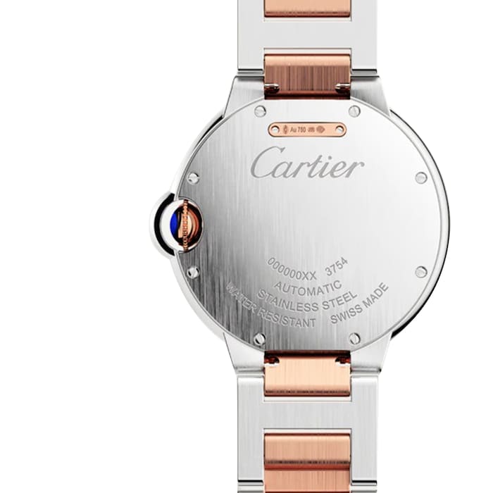 Cartier Ballon Bleu De Cartier Watch, 36 Mm, Mechanical Movement With Automatic Winding. Steel Case, Rose Gold