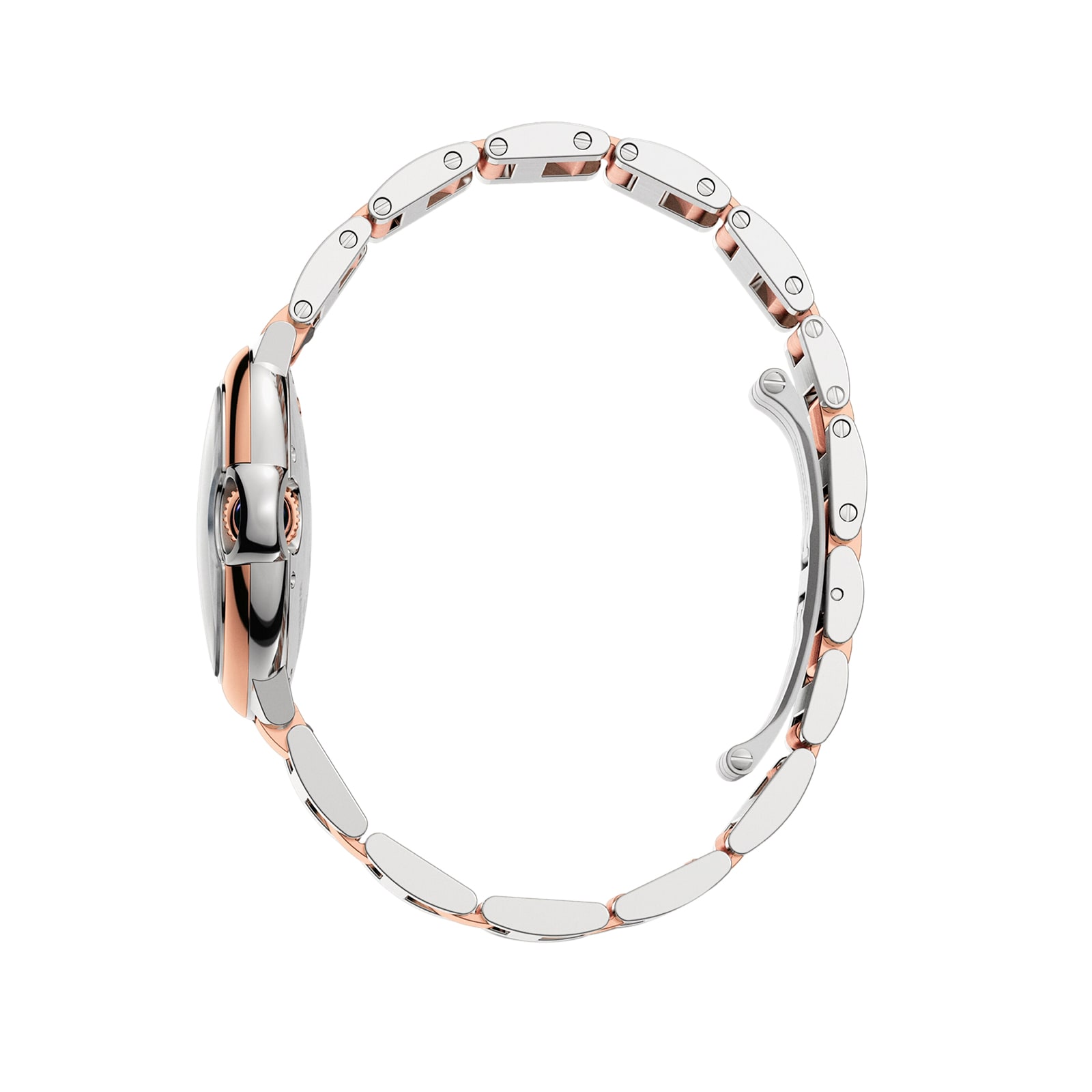 Cartier Ballon Bleu De Cartier Watch, 36 Mm, Mechanical Movement With Automatic Winding. Steel Case, Rose Gold Cartier Ballon Bleu De Cartier Watch, 36 Mm, Mechanical Movement With Automatic Winding. Steel Case, Rose Gold