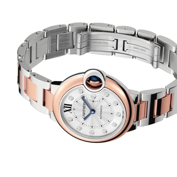 Cartier Ballon Bleu W3BB0021 en Acier inoxydable / Or rose