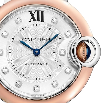 Cartier Ballon Bleu De Cartier Watch, 33mm, Mechanical Movement With Automatic Winding, Steel, Rose Gold