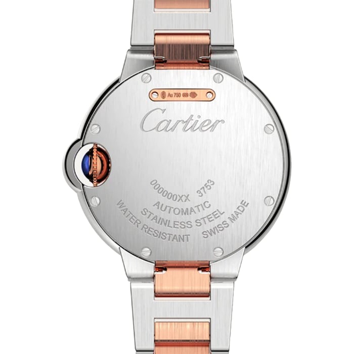 Cartier Ballon Bleu De Cartier Watch, 33mm, Mechanical Movement With Automatic Winding, Steel, Rose Gold