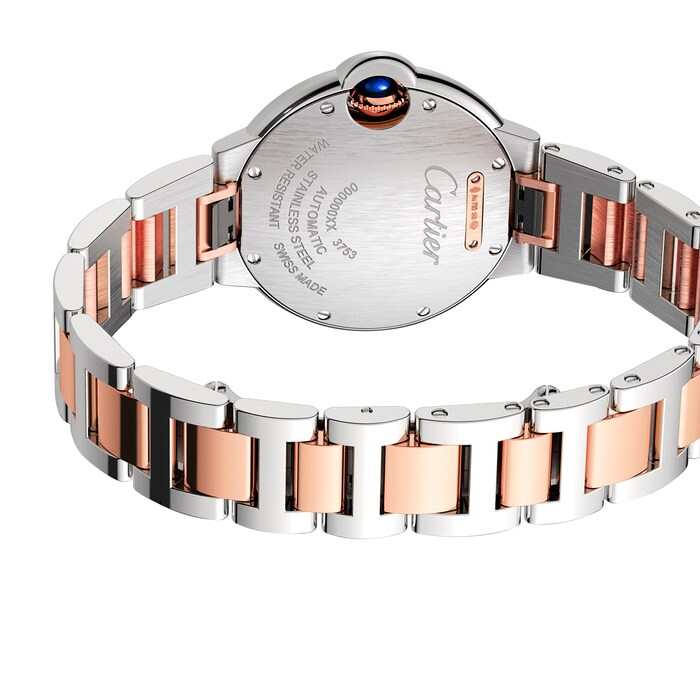 Cartier Ballon Bleu De Cartier Watch, 33mm, Mechanical Movement With Automatic Winding, Steel, Rose Gold