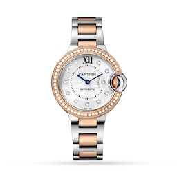 17311145 - Ballon Bleu De Cartier Watch, 33mm, Mechanical Movement With Automatic Winding, Steel, Rose Gold
