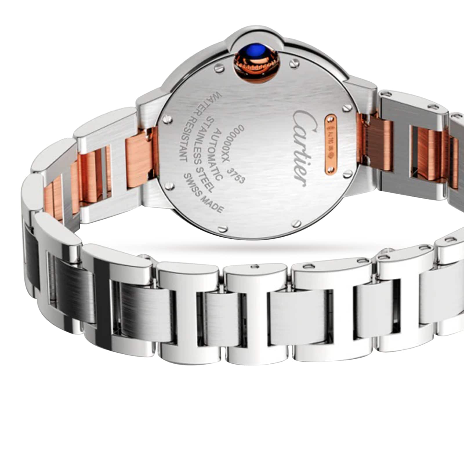 Cartier Ballon Bleu De Cartier Watch, 33mm, Mechanical Movement With Automatic Winding, Steel, Rose Gold Cartier Ballon Bleu De Cartier Watch, 33mm, Mechanical Movement With Automatic Winding, Steel, Rose Gold