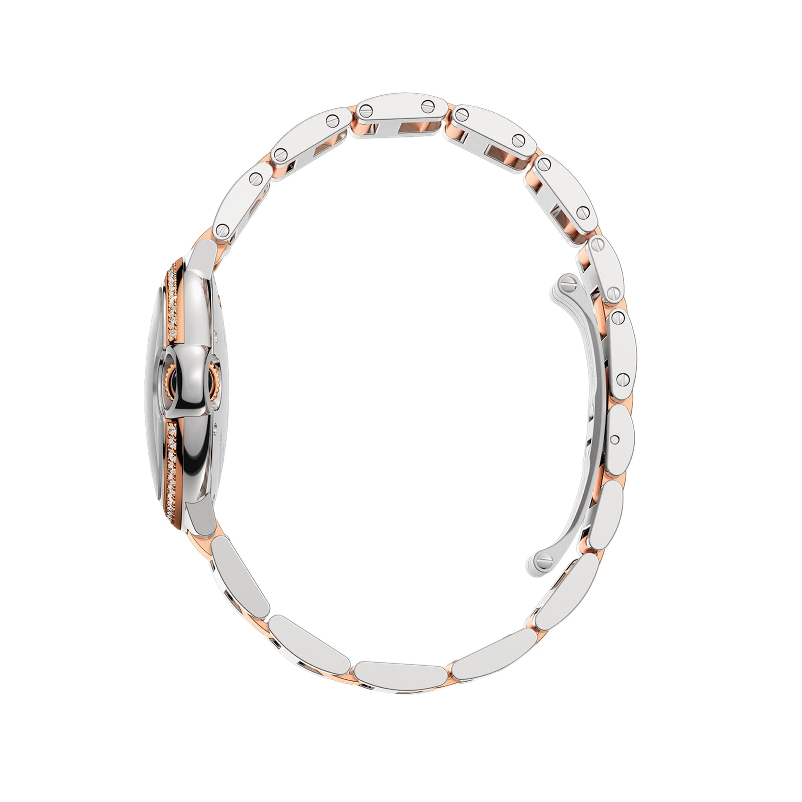 Cartier Ballon Bleu De Cartier Watch, 33mm, Mechanical Movement With Automatic Winding, Steel, Rose Gold Cartier Ballon Bleu De Cartier Watch, 33mm, Mechanical Movement With Automatic Winding, Steel, Rose Gold