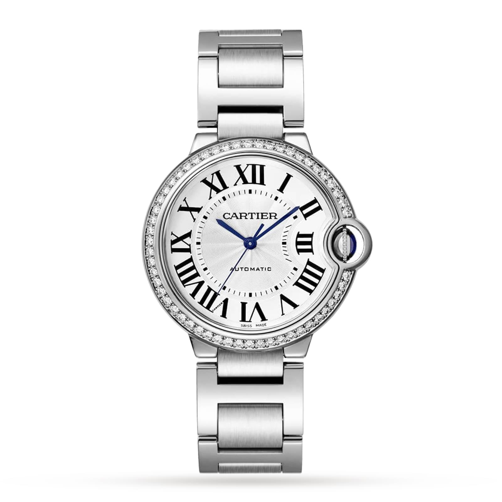 Cartier Ballon Bleu De Cartier Watch, 36mm, Mechanical Movement With Automatic Winding, Steel Cartier Ballon Bleu De Cartier Watch, 36mm, Mechanical Movement With Automatic Winding, Steel