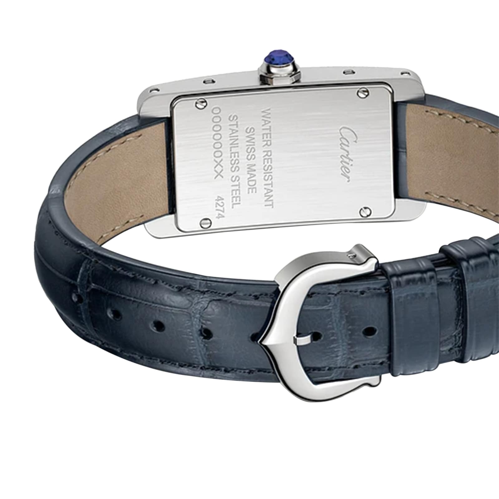 Cartier Tank Américaine Watch, Small Model, Quartz Movement, Steel Case