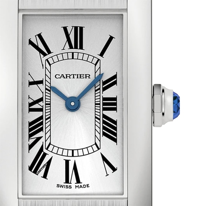 Cartier Tank Américaine Watch, Small Model, Quartz Movement, Steel Case