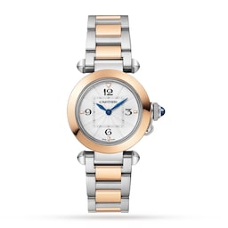 17311152 - Pasha De Cartier Watch 30mm, Quartz Movement, Interchangeable Metal And Leather Straps