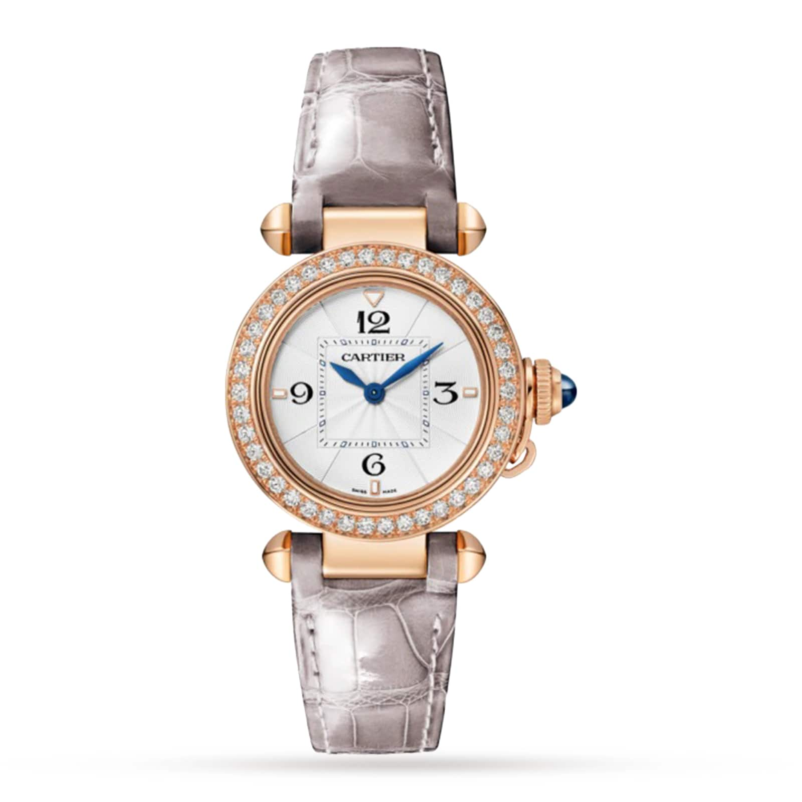 Cartier Pasha De Cartier Watch 30mm, High Autonomy Quartz Movement, Rose Gold, Interchangeable Leather Straps