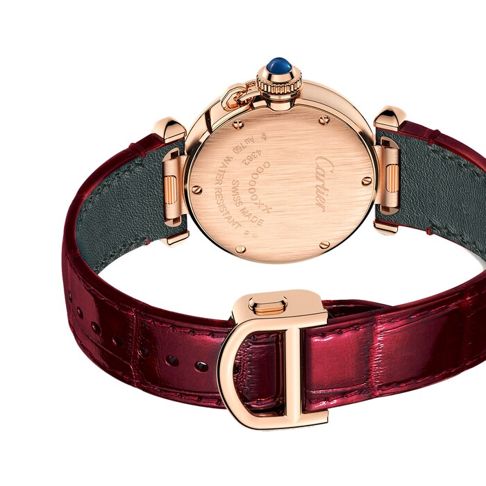 Cartier Pasha De Cartier Watch 30mm, High Autonomy Quartz Movement, Rose Gold, Interchangeable Leather Straps