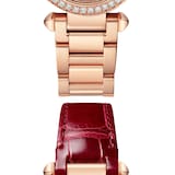 Cartier Pasha De Cartier Watch 30mm, High Autonomy Quartz Movement, Rose Gold, Diamonds, Interchangeable Metal And Leather Straps