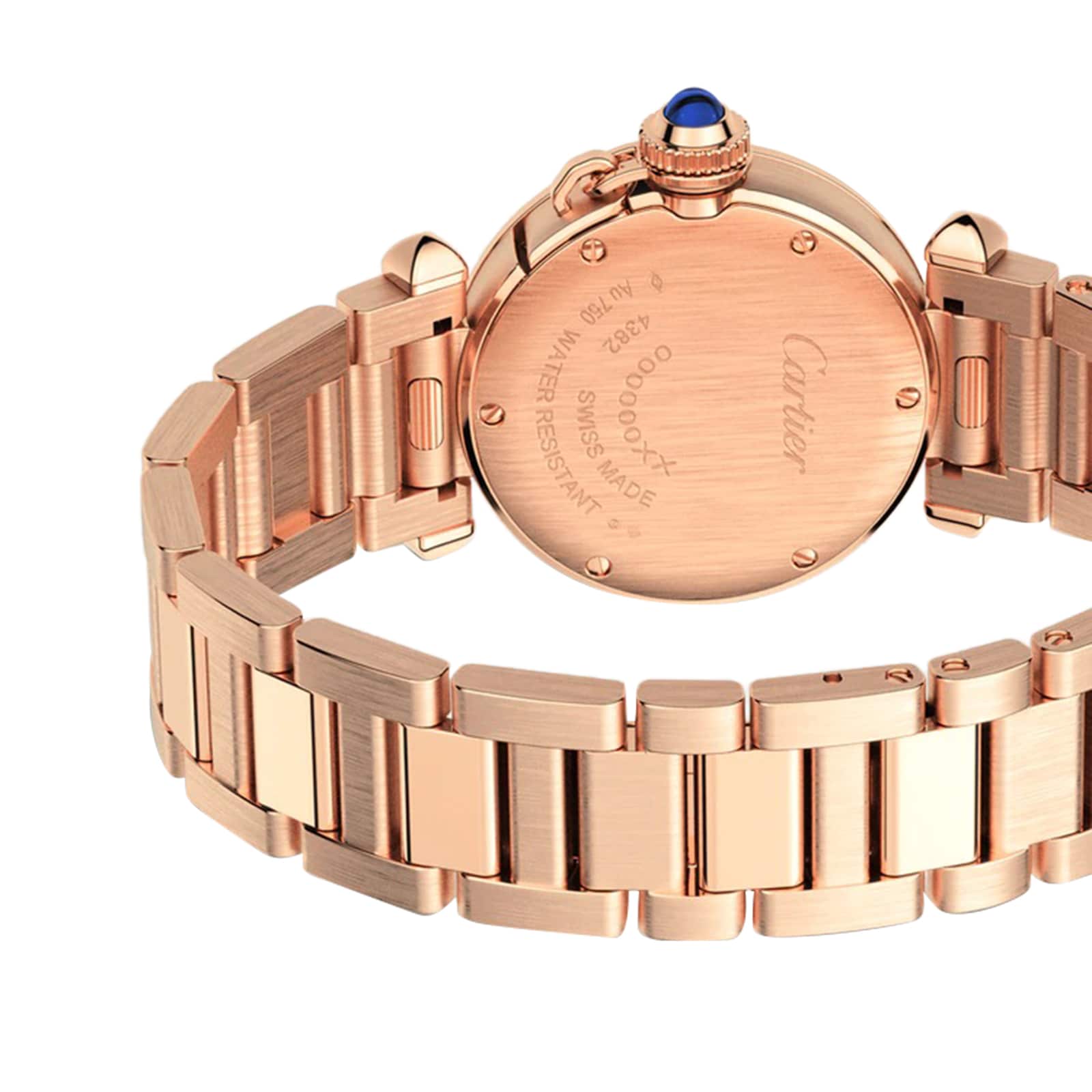 Cartier Pasha De Cartier Watch 30mm, High Autonomy Quartz Movement, Rose Gold, Diamonds, Interchangeable Metal And Leather Straps