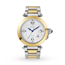 17311159 - Pasha De Cartier 41mm, Automatic Movement, Yellow Gold And Steel, Interchangeable Metal And Leather Straps