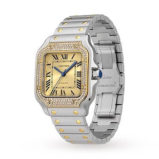 Cartier Santos De Cartier Medium Model, Mechanical Movement With Automatic Winding
