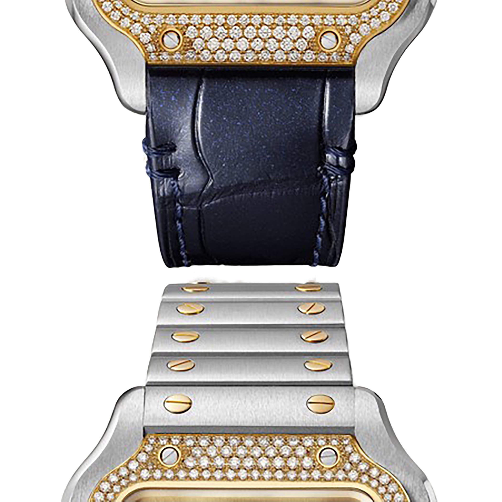 Cartier Santos De Cartier Medium Model, Mechanical Movement With Automatic Winding Cartier Santos De Cartier Medium Model, Mechanical Movement With Automatic Winding