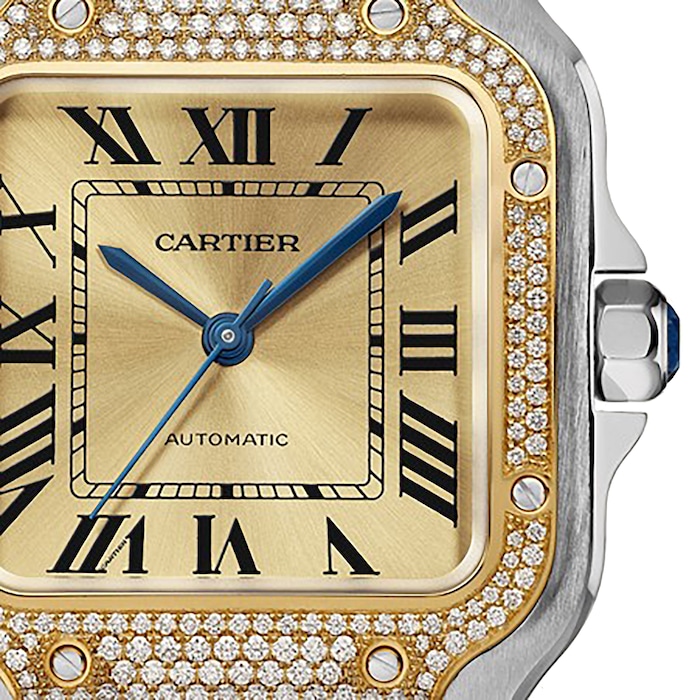 Cartier Santos De Cartier Medium Model, Mechanical Movement With Automatic Winding