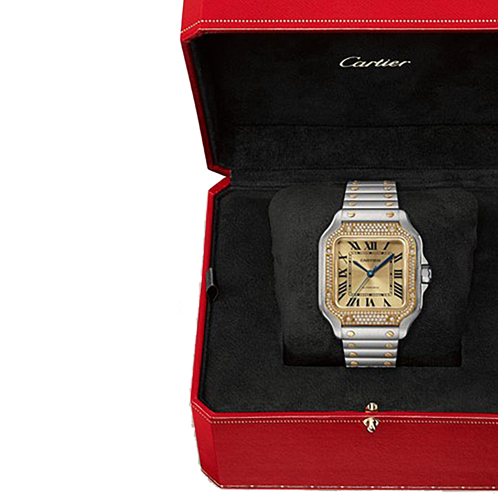 Cartier Santos De Cartier Medium Model, Mechanical Movement With Automatic Winding