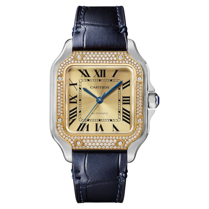 Cartier Santos De Cartier Medium Model, Mechanical Movement With Automatic Winding