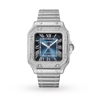 Cartier Santos De Cartier Watch, Medium Model, Mechanical Movement With Automatic Winding
