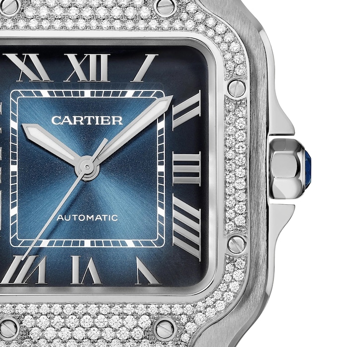 Cartier Santos De Cartier Watch, Medium Model, Mechanical Movement With Automatic Winding