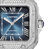 Cartier  Santos de Cartier watch, medium model, mechanical movement with automatic winding