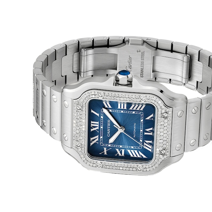 Cartier Santos De Cartier Watch, Medium Model, Mechanical Movement With Automatic Winding